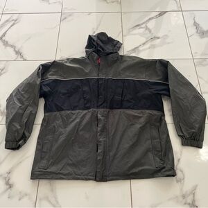 Harley-Davidson Men's Gray and Black Windbreaker XL